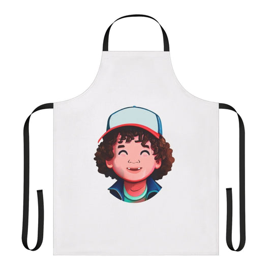 Retro 80s themed apron with Stranger Things inspired design
