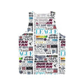 Retro 80s unisex tank top with music-inspired graphic