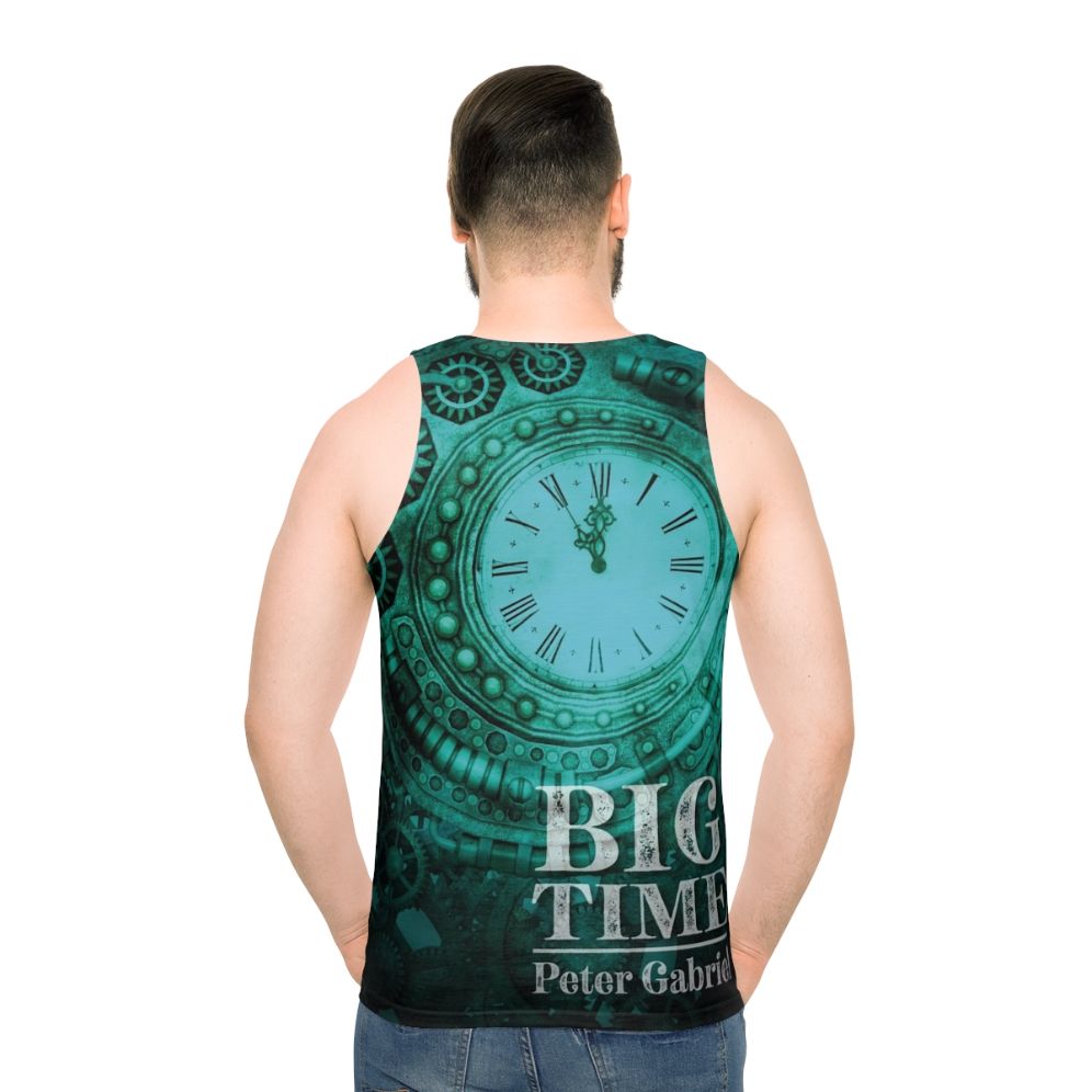 Retro 80s unisex tank top with Big Time Peter Gabriel design