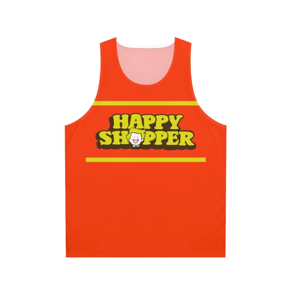 Retro 80s-inspired unisex tank top