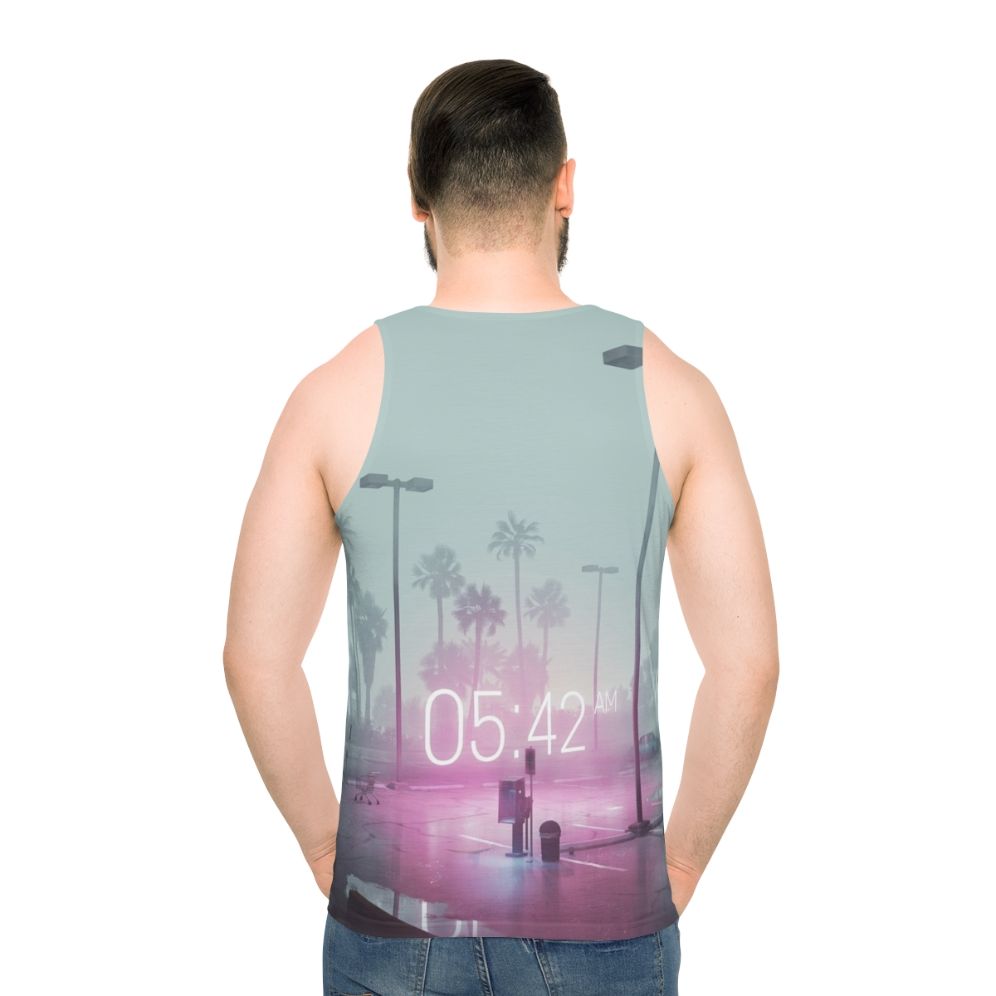 Retro 80s vaporwave synthwave neon tank top