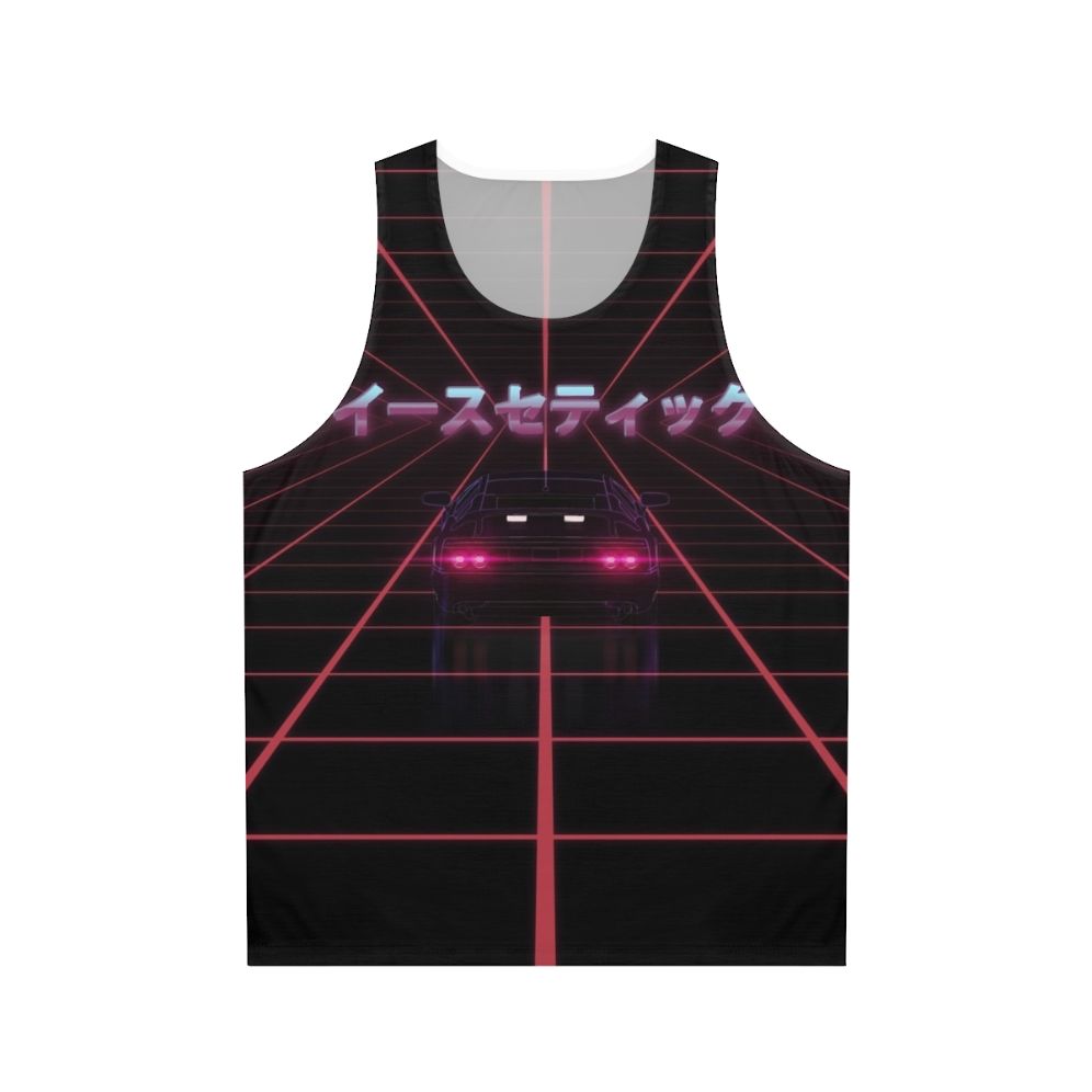 Retro 80s vaporwave synthwave unisex tank top