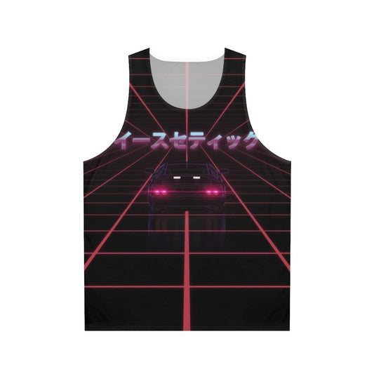 Retro 80s vaporwave synthwave unisex tank top