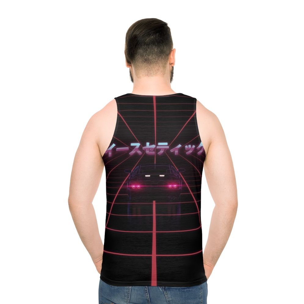 Retro 80s vaporwave synthwave unisex tank top