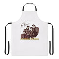 Retro-style 80s apron with "You're a Bunch of Wankers" text, inspired by the pop music group Matt Bianco and the TV show Saturday Superstore.