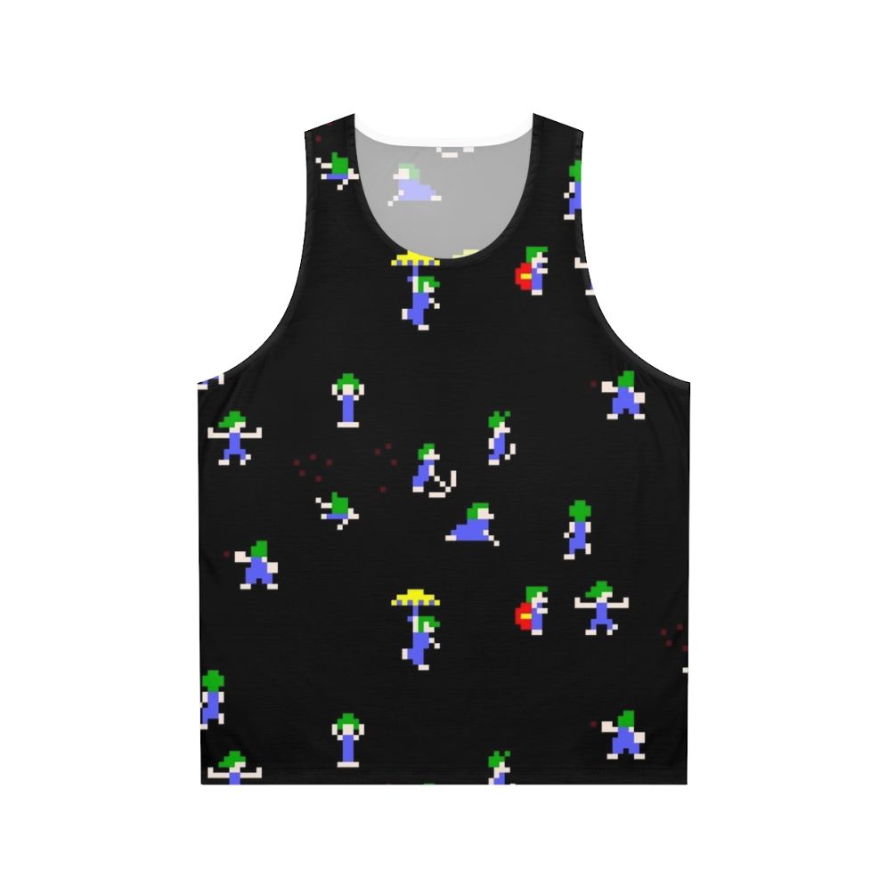 Retro 8-bit Lemmings Pixel Art Unisex Tank Top