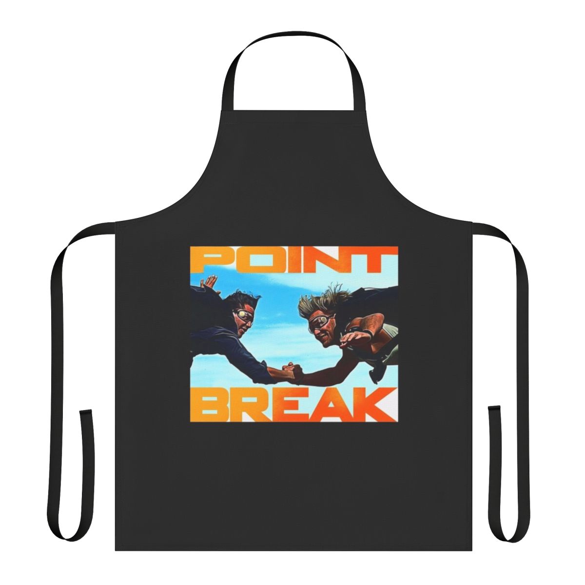 Apron with a retro design inspired by the 1991 film Point Break