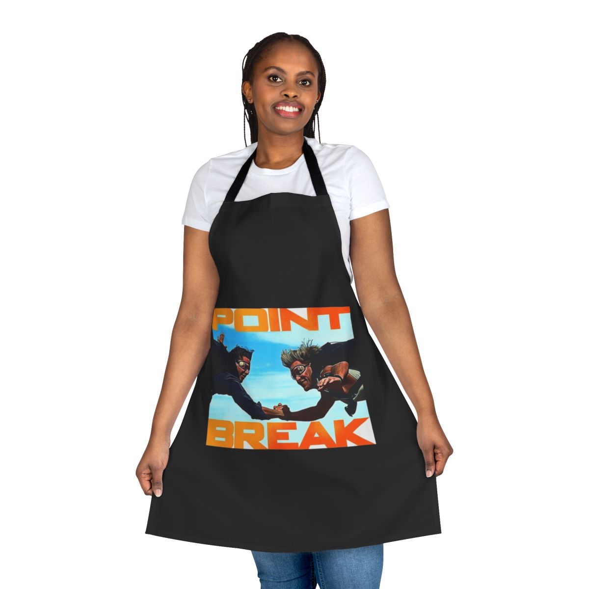 Apron with a retro design inspired by the 1991 film Point Break