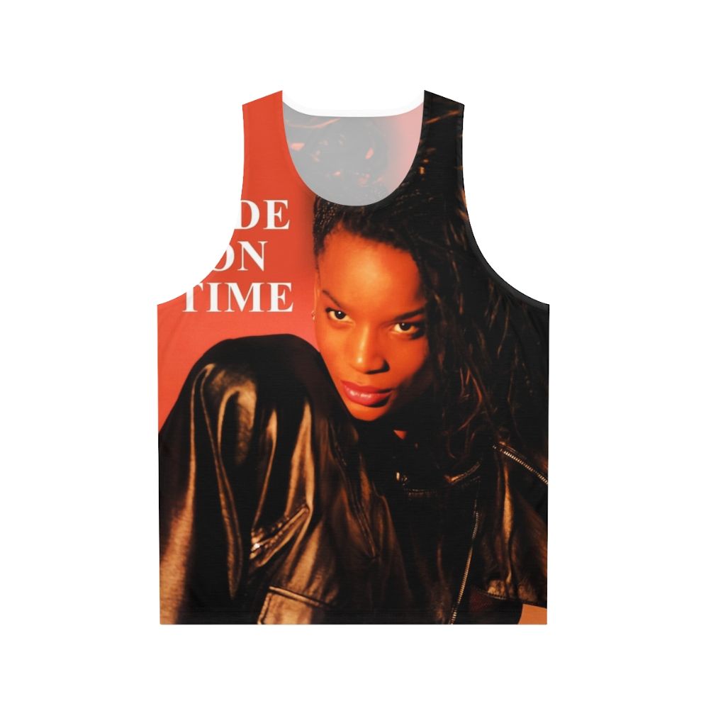 Unisex vintage 90s black box band "ride on time" tank top