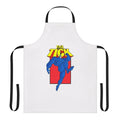 Retro 90s cartoon superhero apron featuring the iconic character The Tick