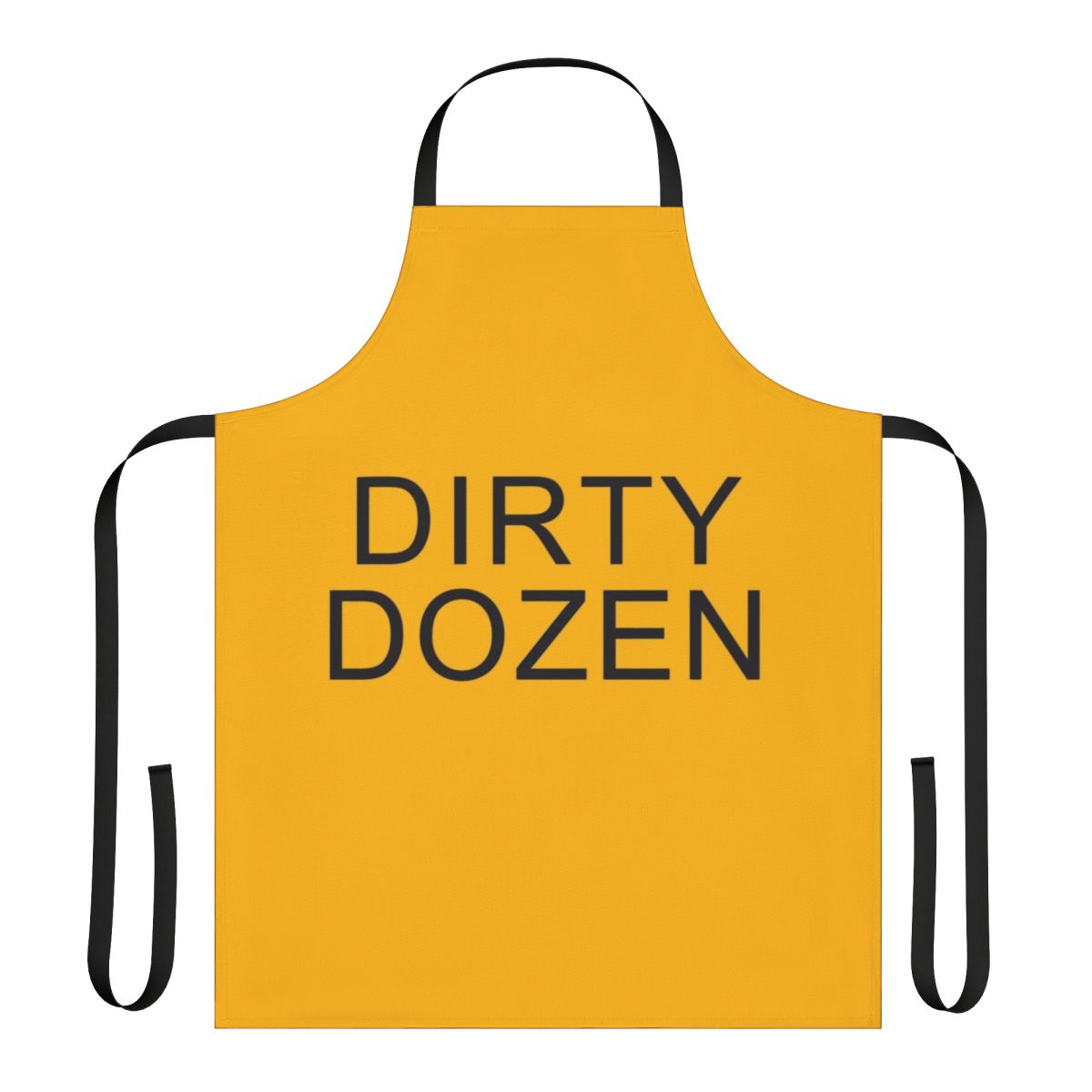 Vintage-style apron featuring the iconic 'Dirty Dozen' design inspired by The Prodigy band