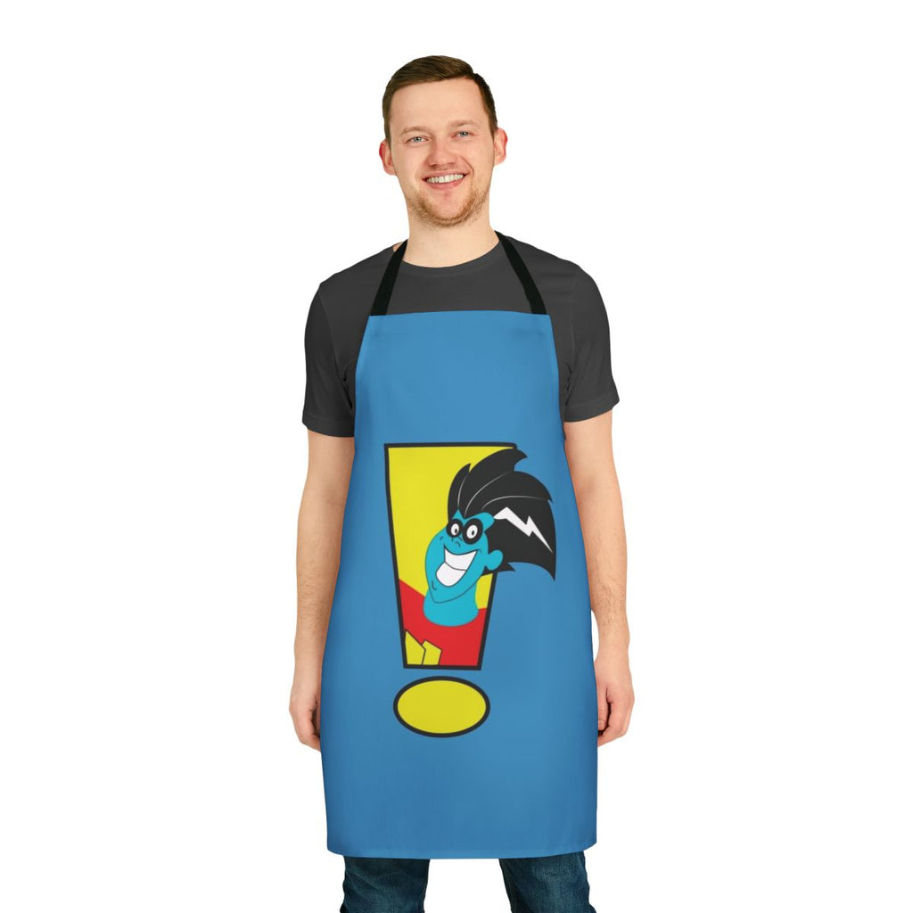 Freakazoid cartoon character illustrated on a high-quality kitchen apron