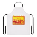Vintage-inspired apron featuring the iconic MMMBop logo and design from the 90s pop band Hanson.