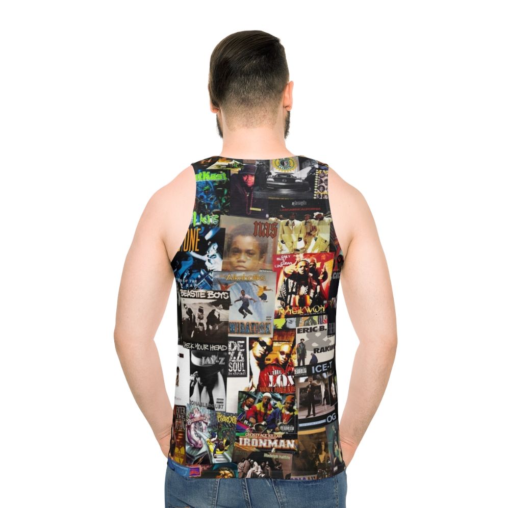 Retro 90s hip hop album cover unisex tank top