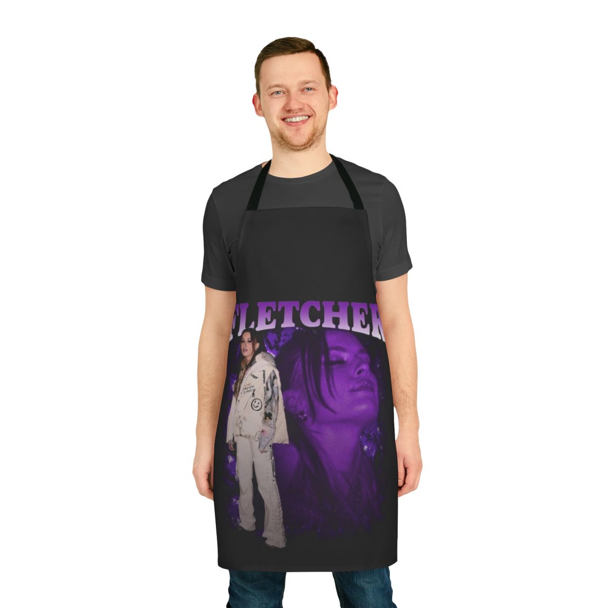 Retro 90s style apron with a vintage, old school design, perfect for LGBT+ fans and allies