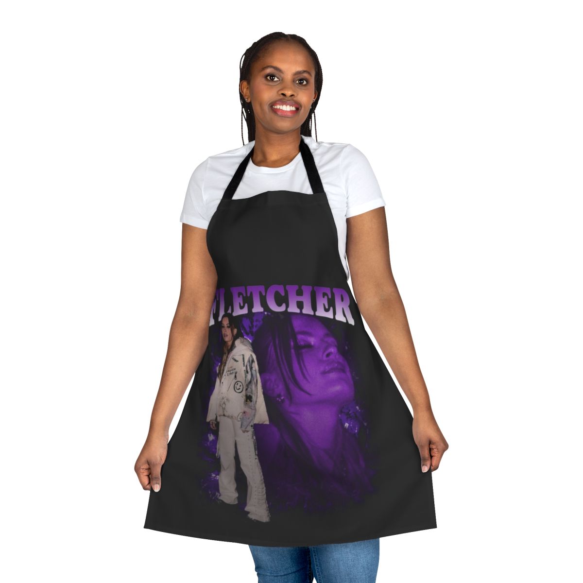 Retro 90s style apron with a vintage, old school design, perfect for LGBT+ fans and allies