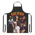 Beige apron with 90s inspired vintage design