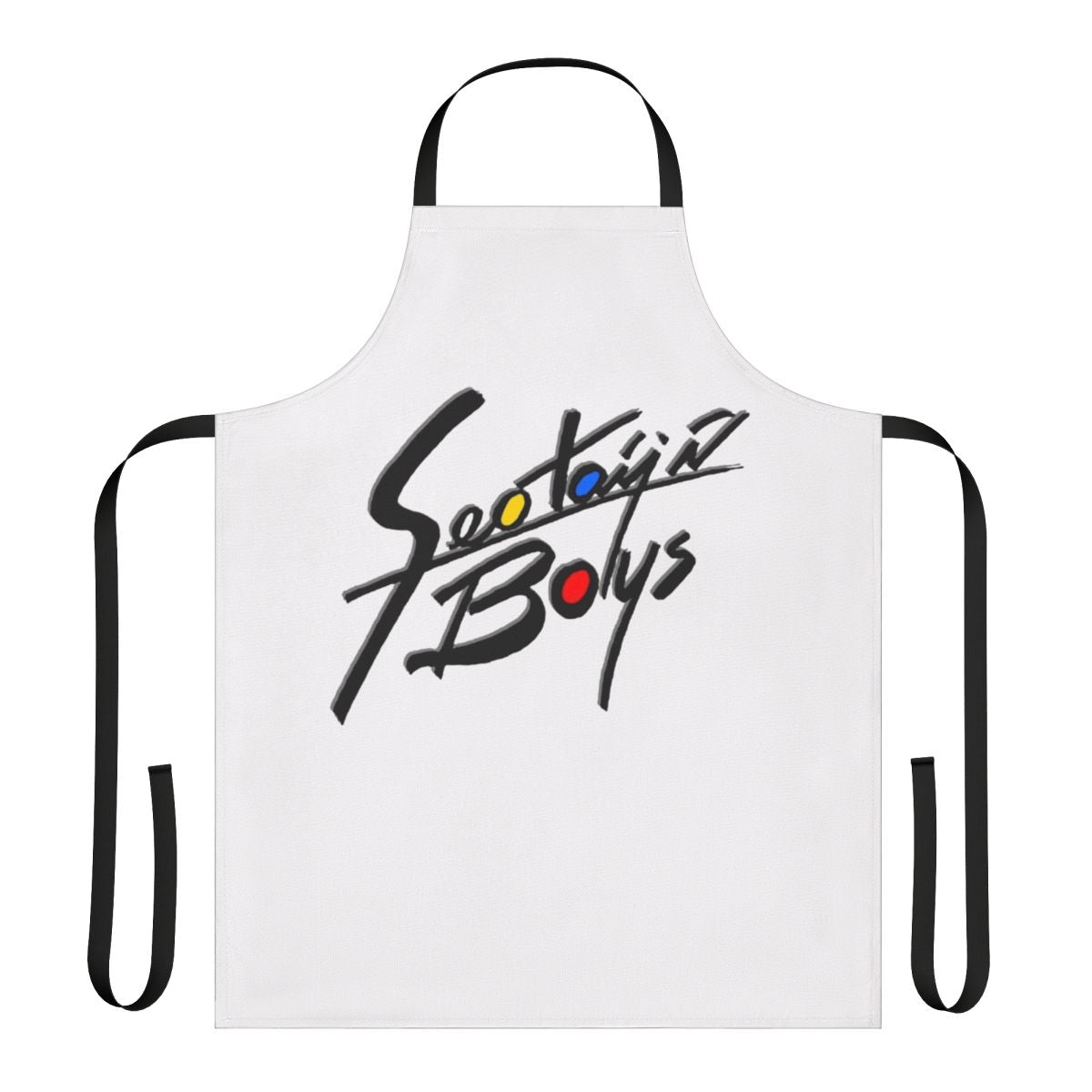 Vintage-style apron featuring the logo of the iconic 1990s K-pop group Seotaiji and Boys