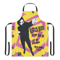 Retro 90s music themed graphic design apron featuring a 'Doin the Do' inspired print