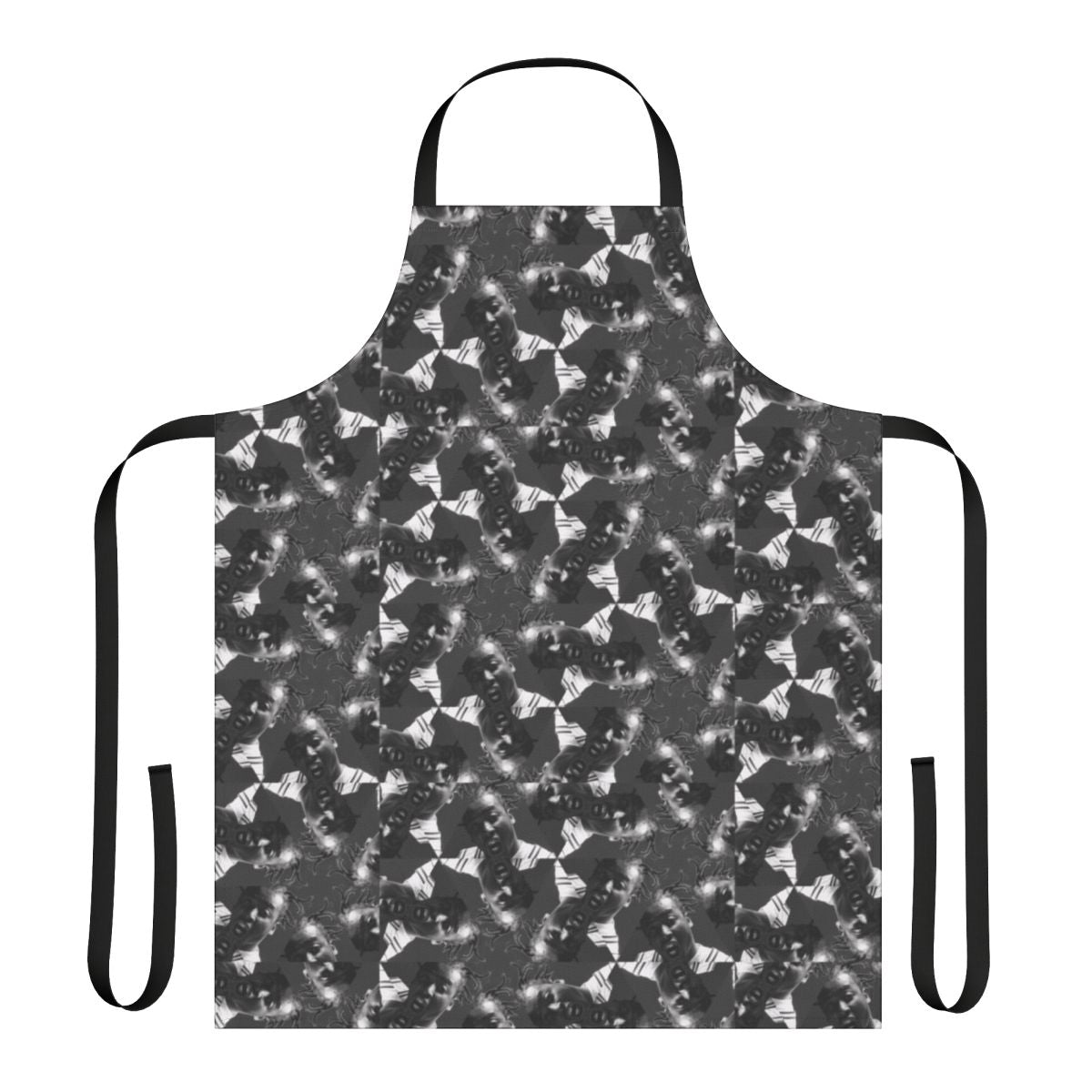 Ol Dirty Bastard inspired apron with retro 90s hip hop pattern