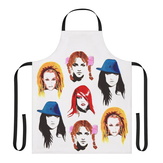 Retro 90s-style apron featuring a pop culture design