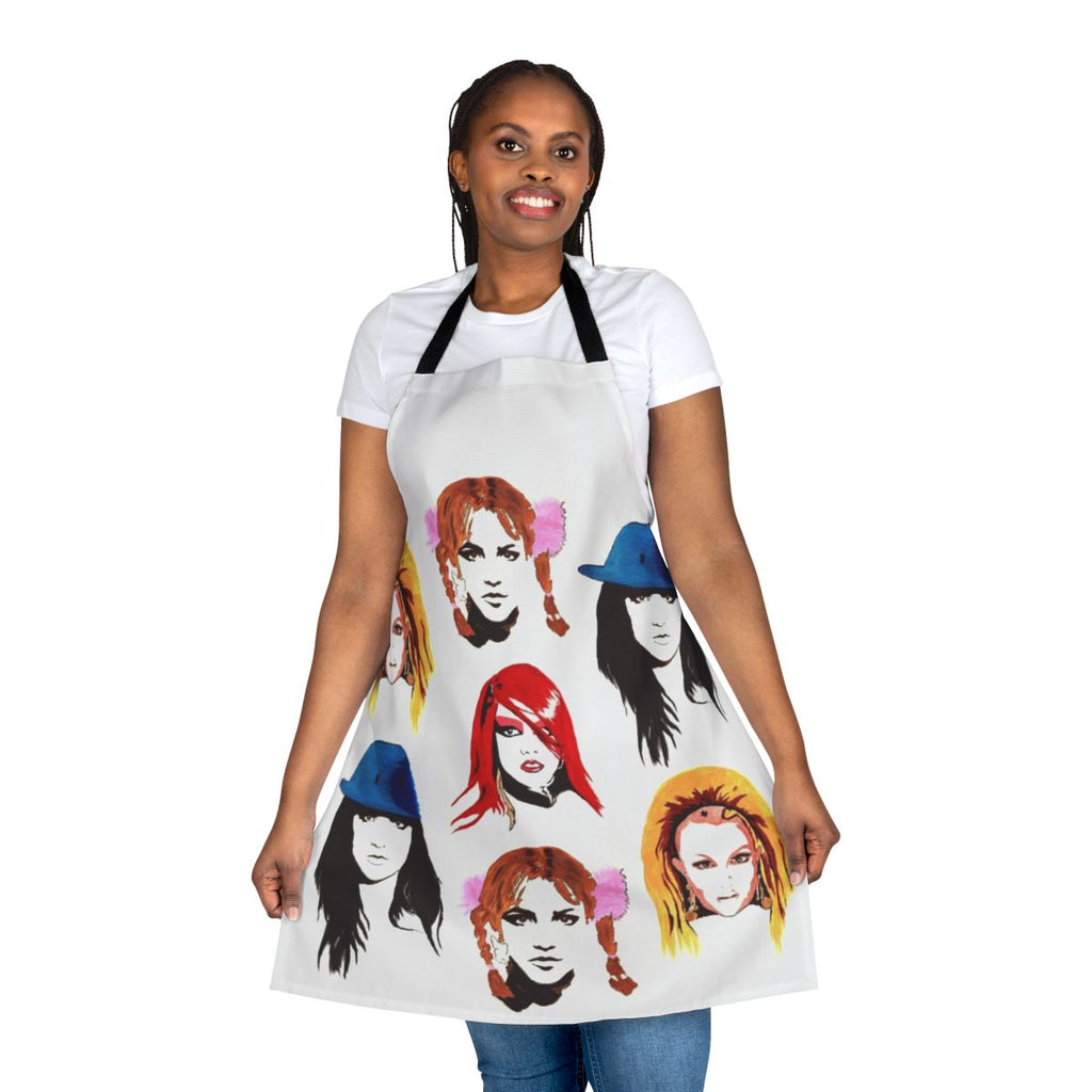 Retro 90s-style apron featuring a pop culture design