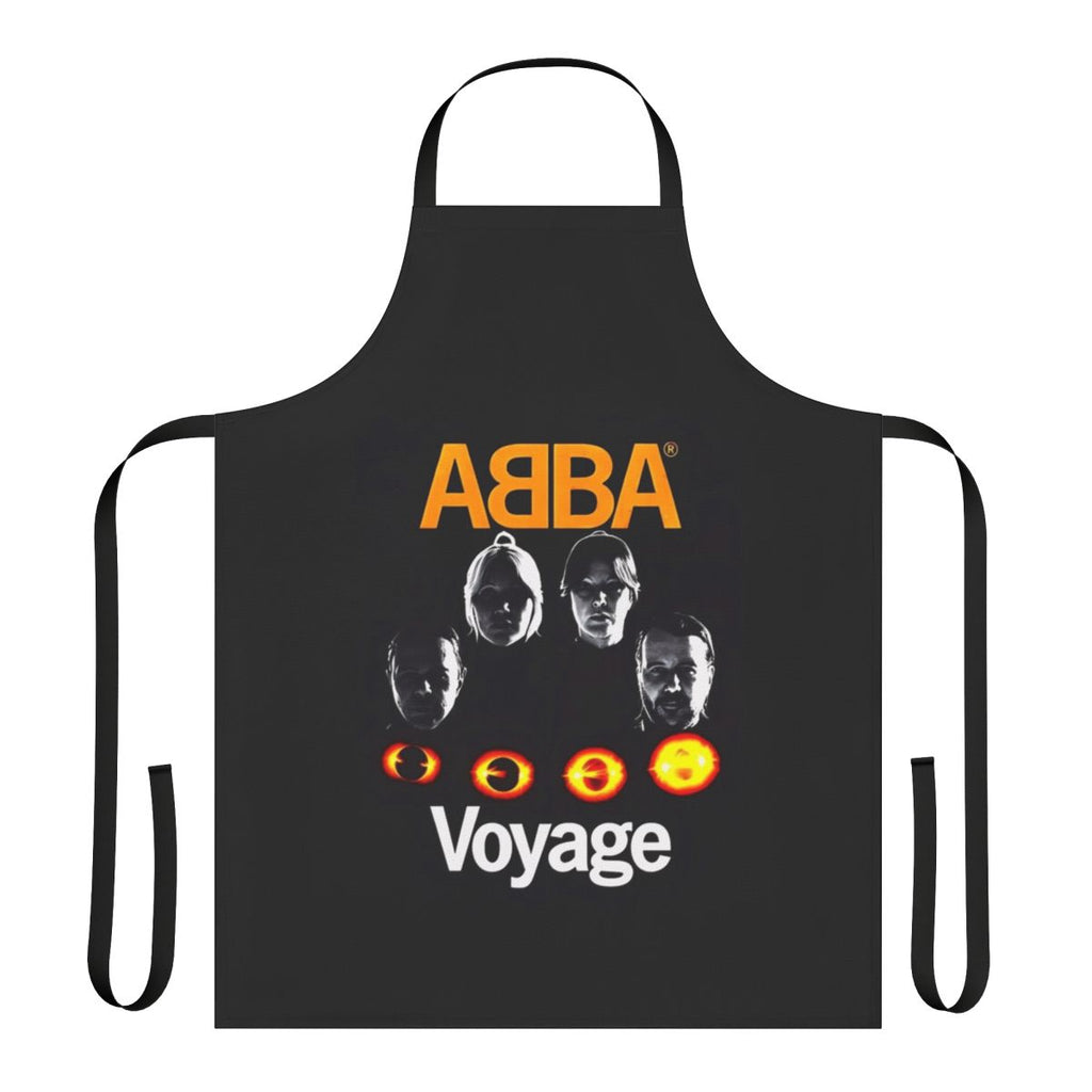 Vibrant retro apron featuring ABBA-inspired disco dance design