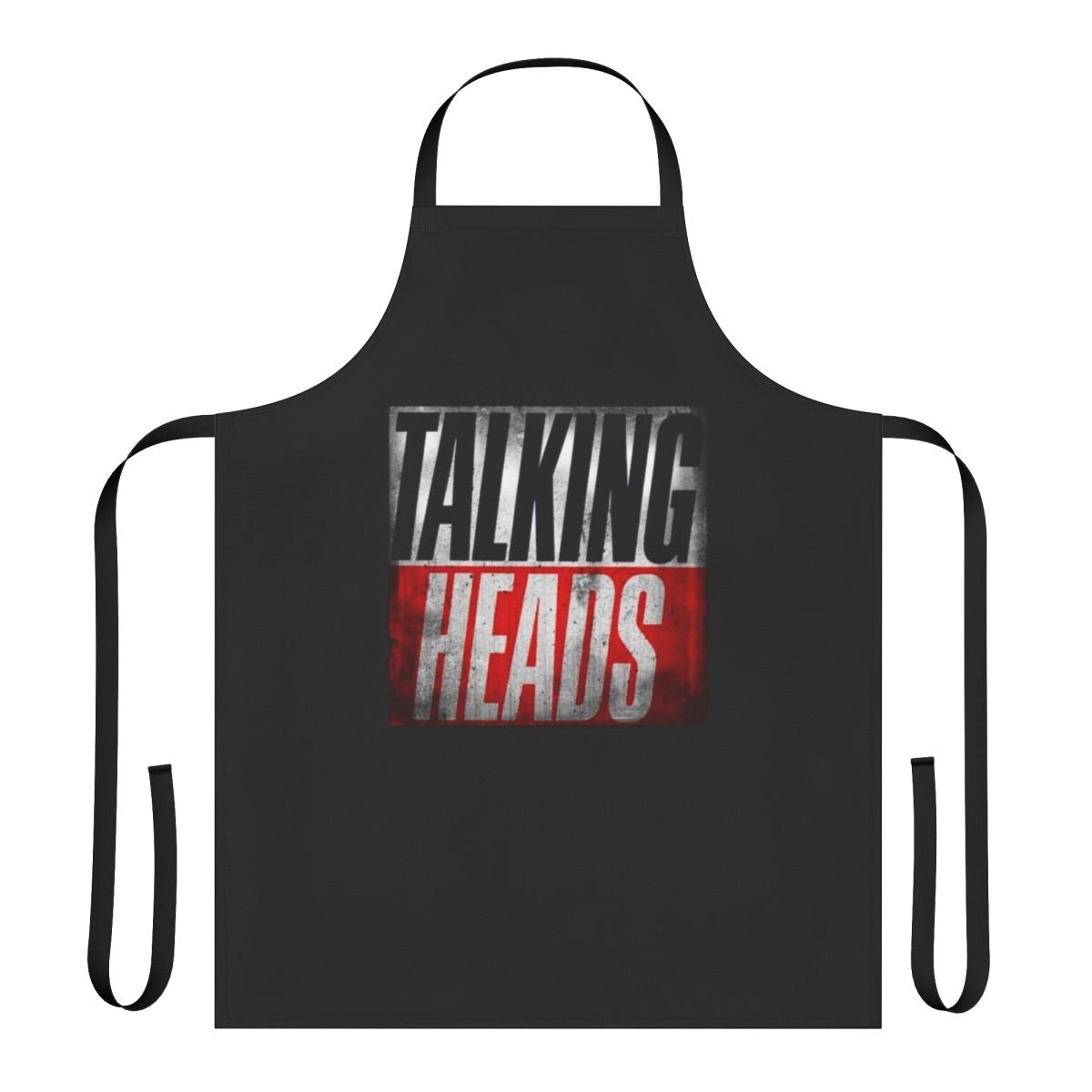 Talking Heads-inspired abstract art design printed on a high-quality apron
