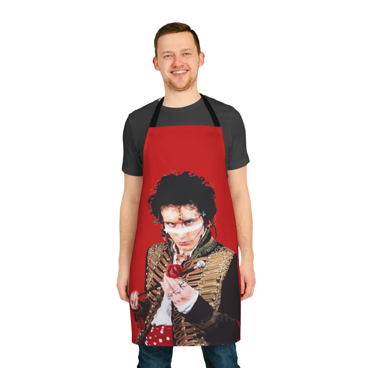 Retro Adam Ant Inspired Punk Rock Apron