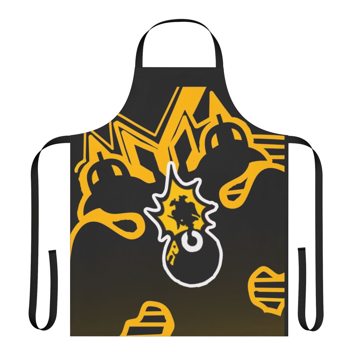 Vintage-style AEK Filadelfeia-inspired apron with classic colors and graphics