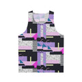 Retro aesthetic 90s 80s vaporwave pattern unisex tank top