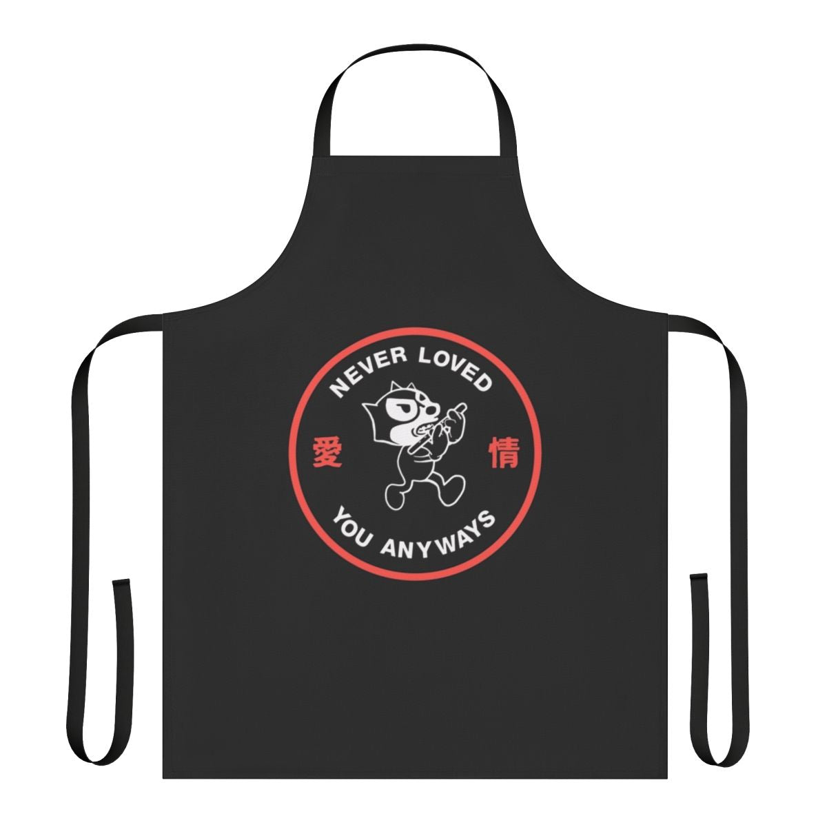 Retro-style apron with a 90s inspired pastel and grunge aesthetic