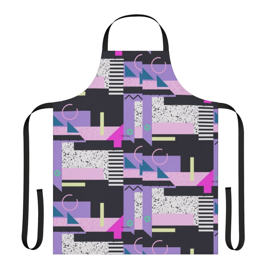 Retro aesthetic design pattern printed on a high-quality kitchen apron