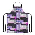 Retro aesthetic design pattern printed on a high-quality kitchen apron