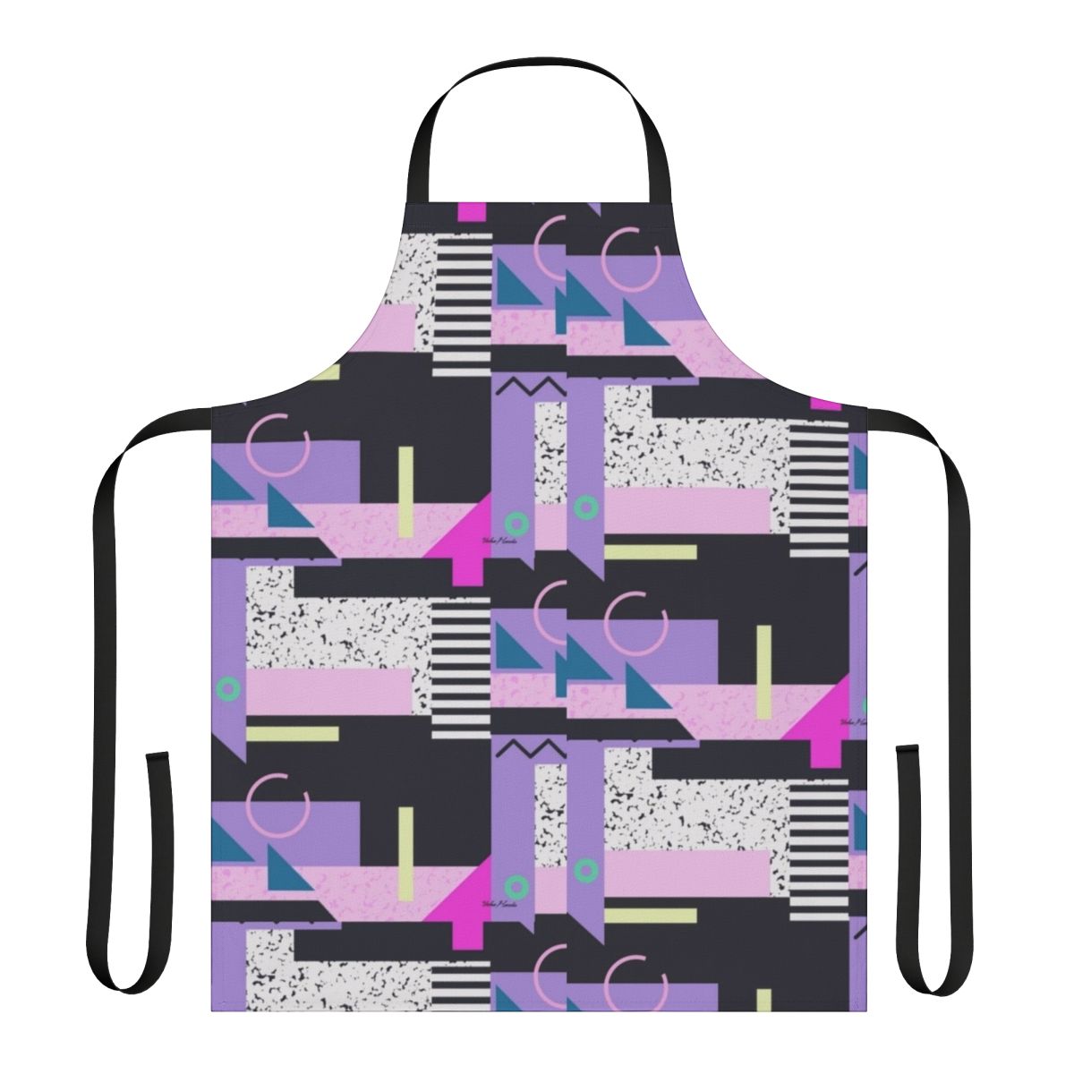 Retro aesthetic design pattern printed on a high-quality kitchen apron