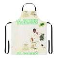 Retro apron featuring a vintage album cover design with a funky, soulful music theme