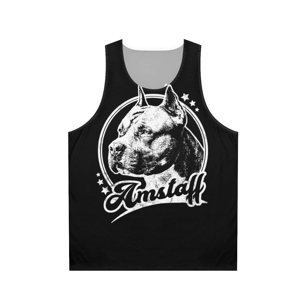 Retro American Staffordshire Terrier (Amstaff) Unisex Tank Top