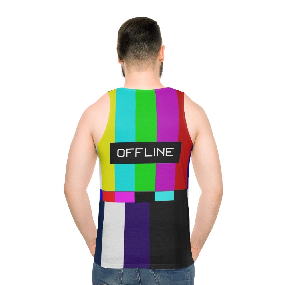 Retro analog offline unisex tank top