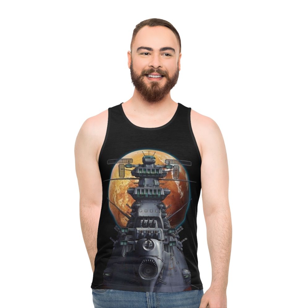Retro Anime Battleship Yamato Unisex Tank Top