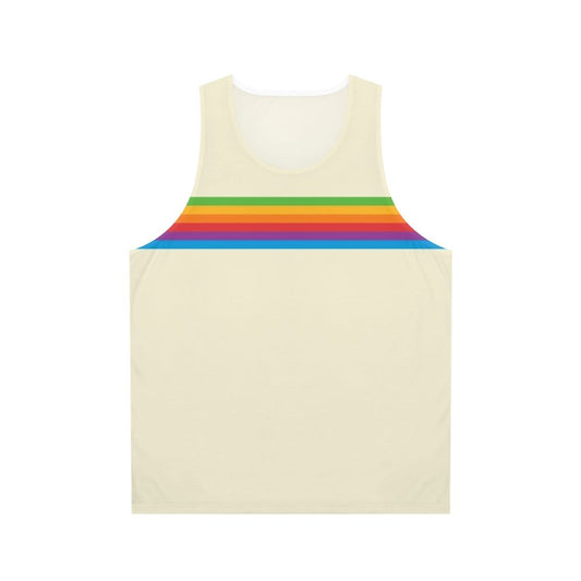 Retro Apple Rainbow Tank Top - Colorful, Vintage-Inspired Unisex Apparel