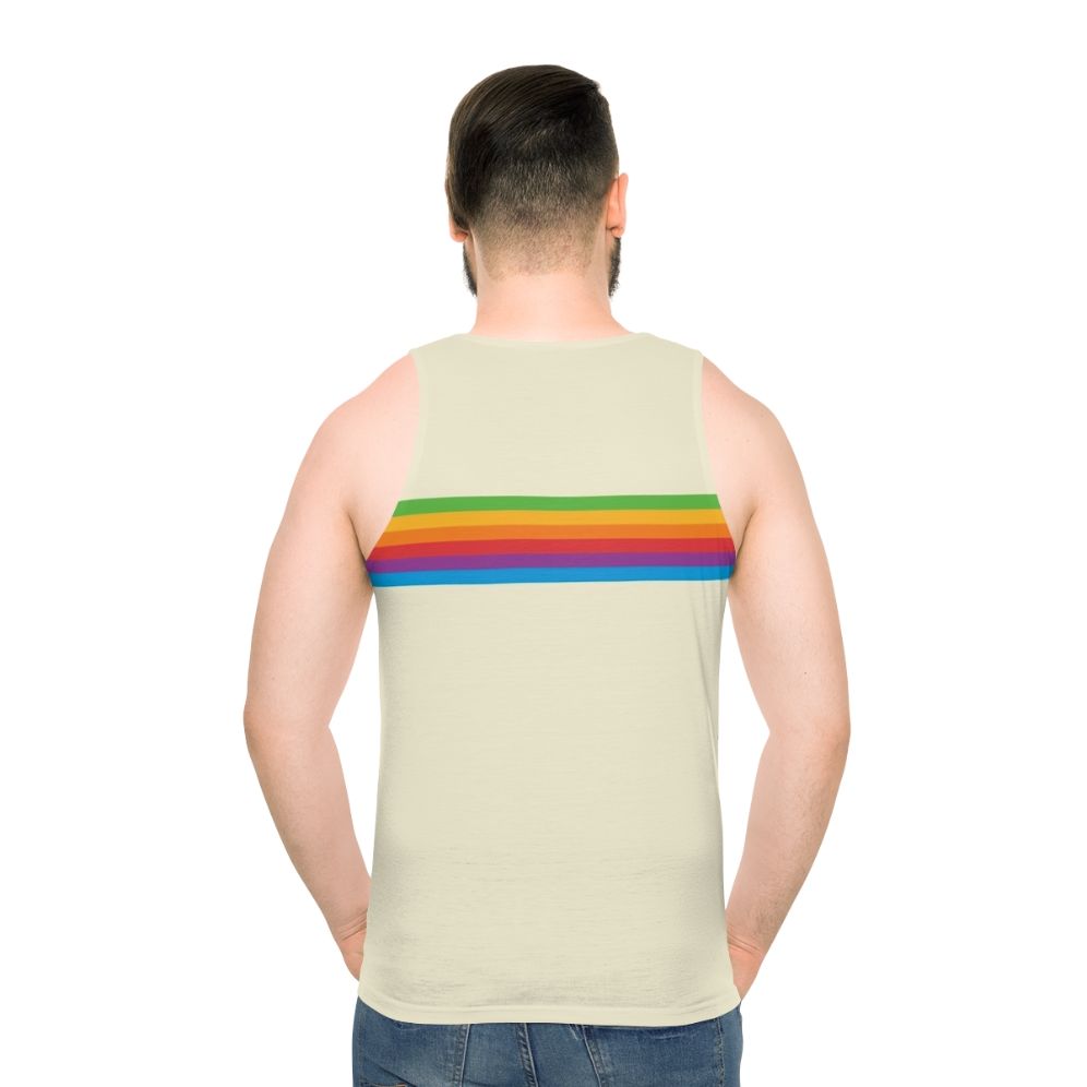 Retro Apple Rainbow Tank Top - Colorful, Vintage-Inspired Unisex Apparel