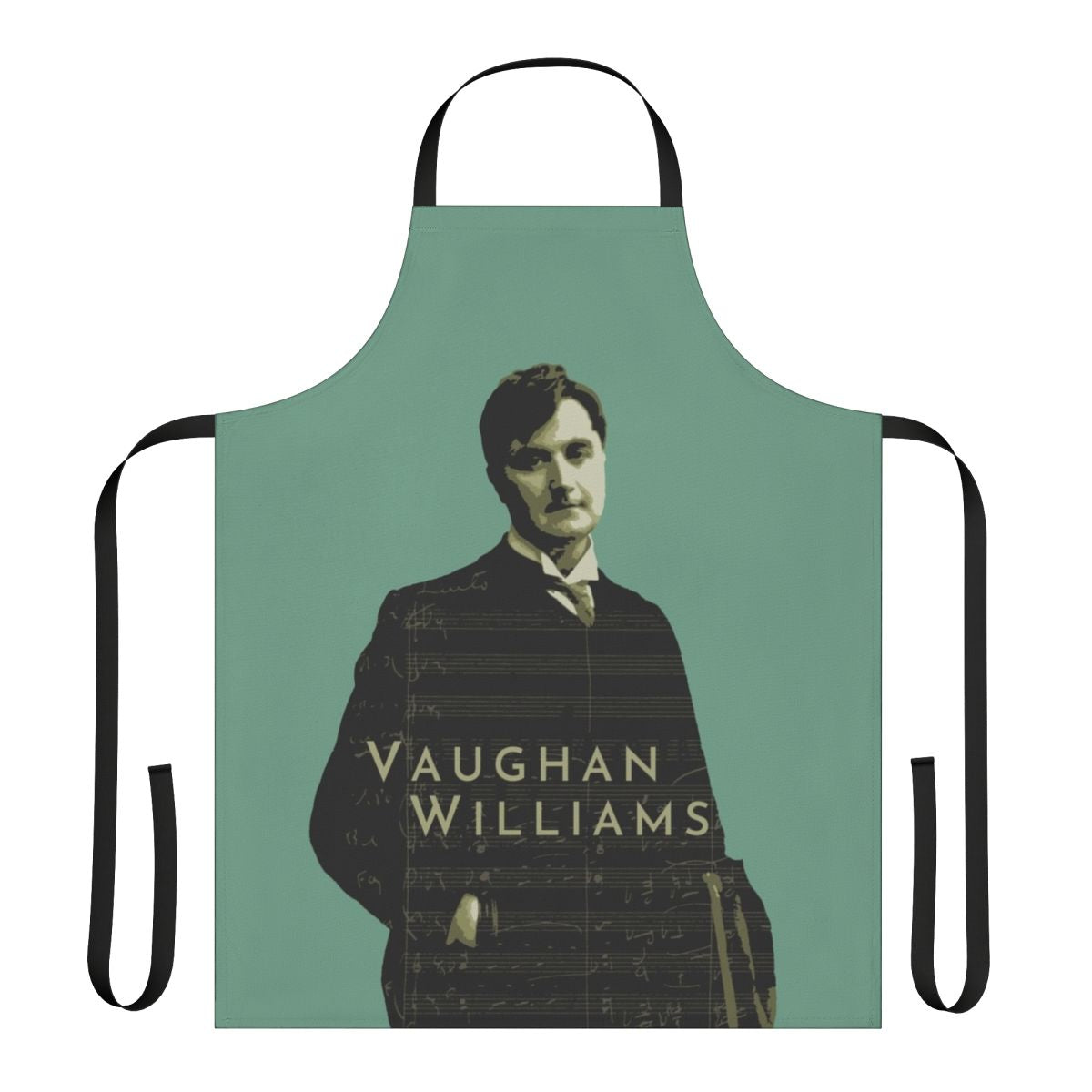 Retro apron featuring the image of classical composer Ralph Vaughan Williams