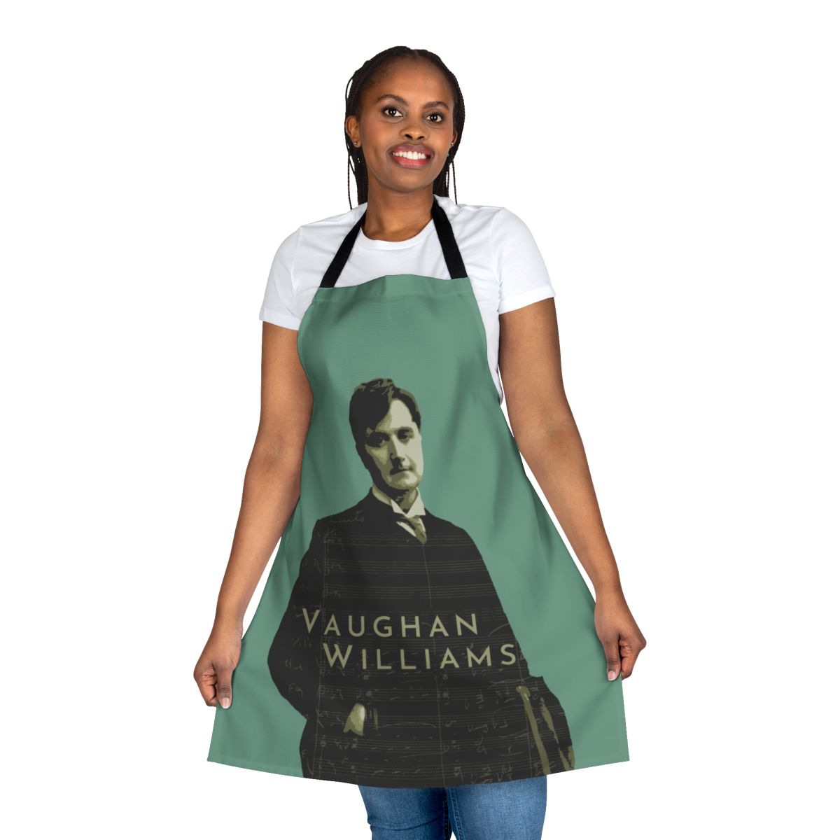 Retro apron featuring the image of classical composer Ralph Vaughan Williams