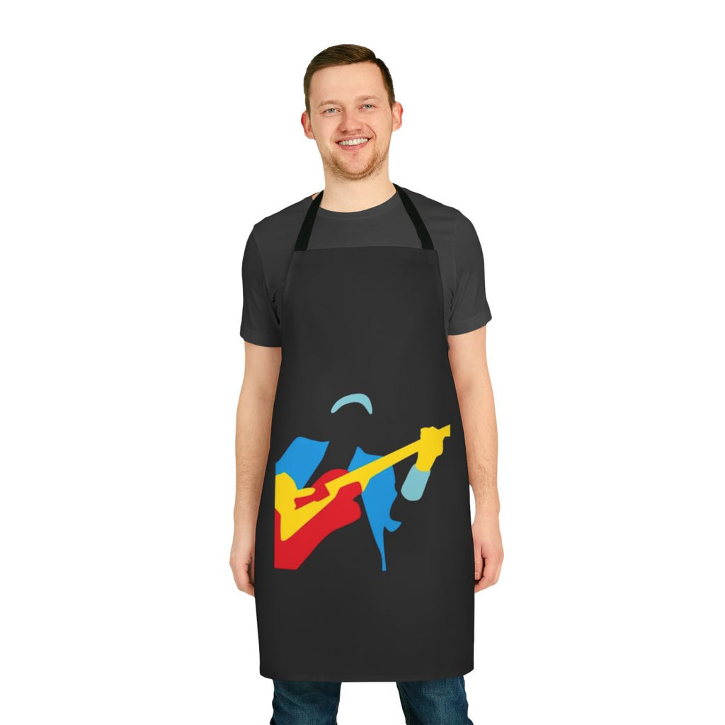 Retro-style apron featuring the iconic Dire Straits logo and album artwork