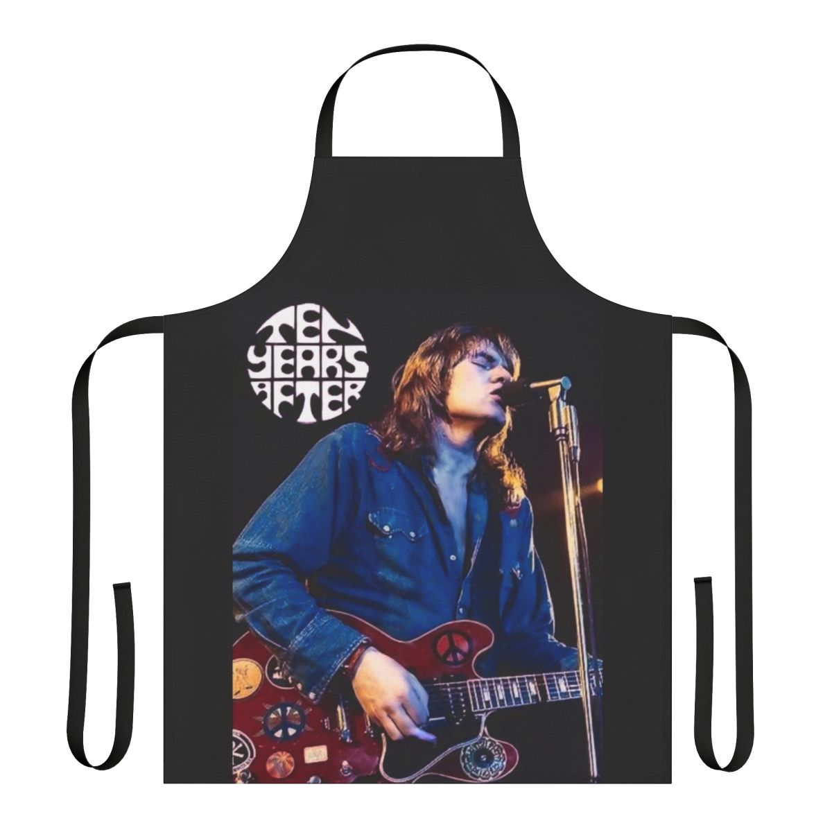 Retro-style apron featuring the iconic logo and imagery of the legendary 1960s-70s rock band Ten Years After