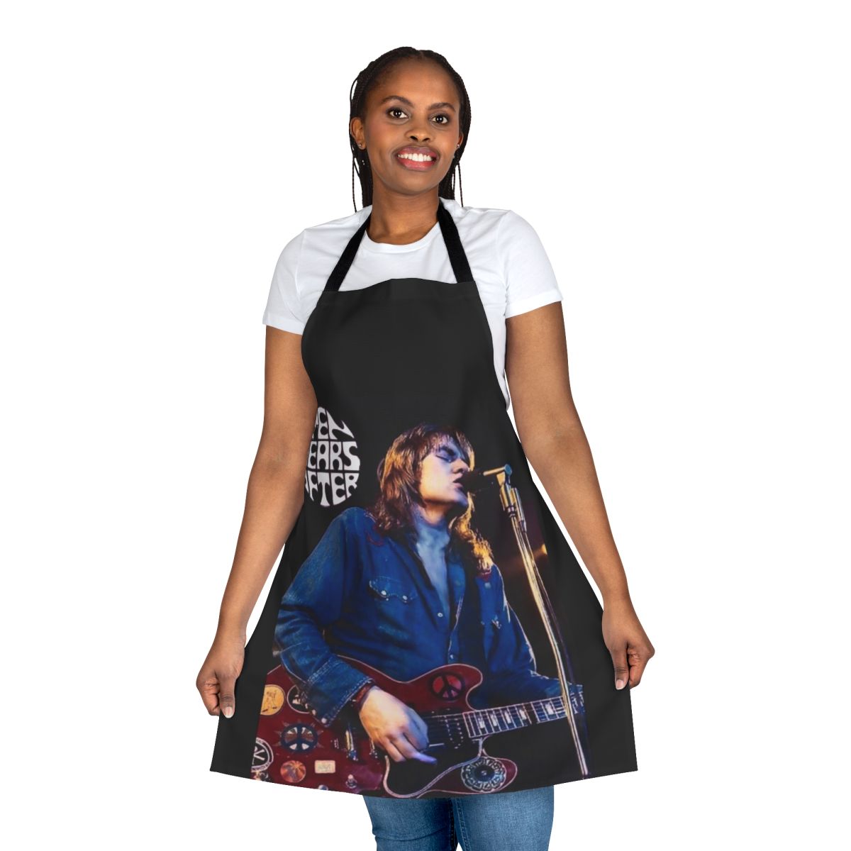 Retro-style apron featuring the iconic logo and imagery of the legendary 1960s-70s rock band Ten Years After