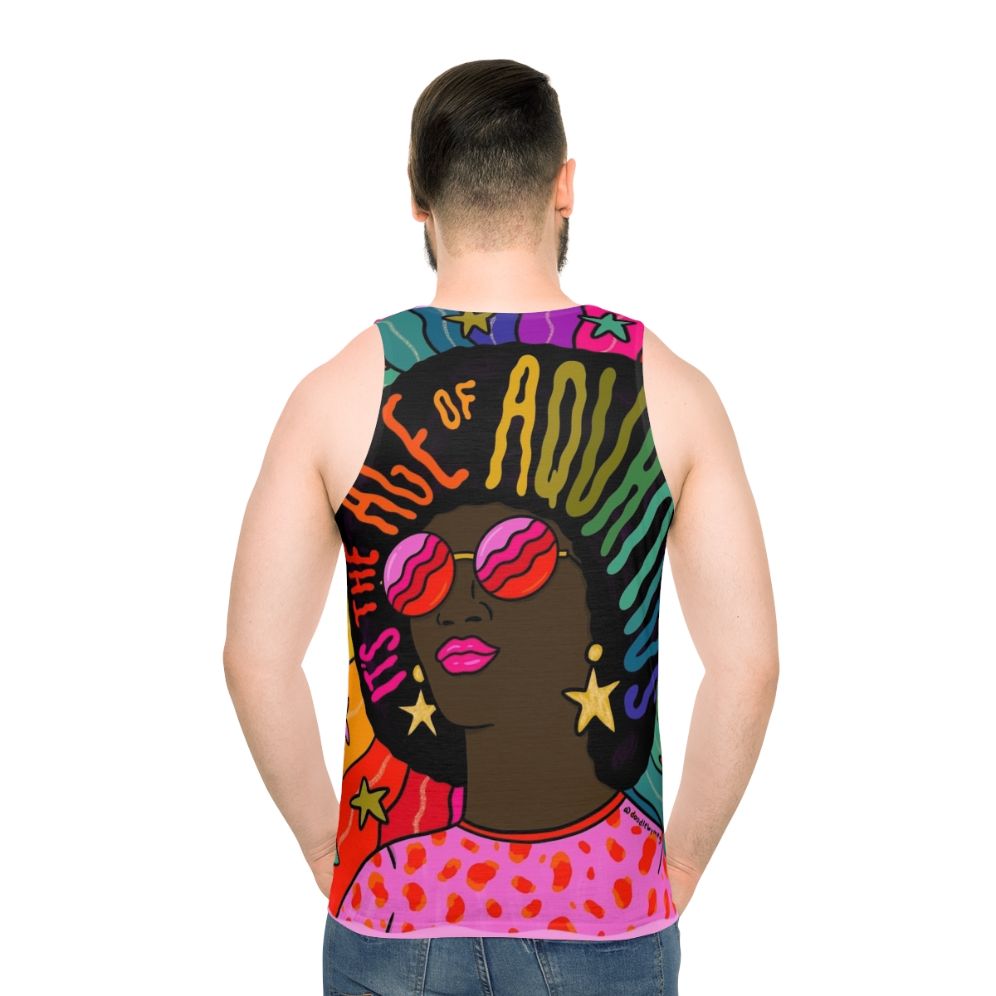 Retro Aquarius Unisex Graphic Tank Top