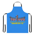 An apron featuring the logo and branding of the Top Dog Arcade in Dickson City, PA, a classic retro gaming arcade.