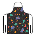 Vibrant retro-style carpet apron with an 80s/90s arcade and bowling alley aesthetic, perfect for geeky and nostalgic activities.