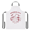 Retro 1950s style apron with Asteroid City inspired design